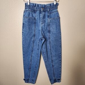 Nuon Womens Medium Dark Wash High Rise Tapered Leg Jeans |Size 26|